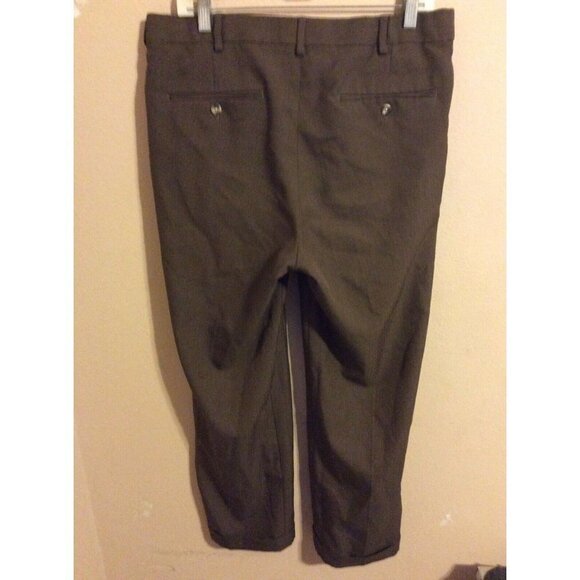 Croft & Barrow Classic Fit Dress Pants Mens 34x29 Pleated Straight Leg Cuffed - Picture 3 of 11